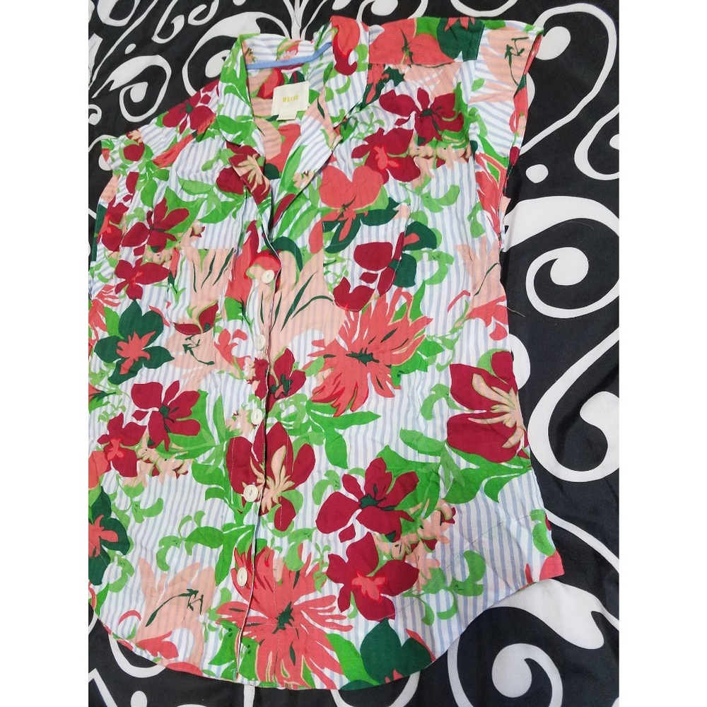 Maeve Floral Button Up Blouse